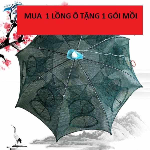 Lưới Bát Quái Bắt Cá, Trạch, Lươn, Cua, Tôm , lồng ô ,lồng bát quái- mua 1 lồng tặng 1 gói mồi