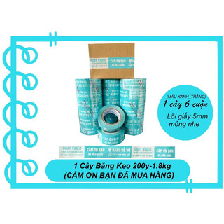 Băng Keo Màu Xanh Cảm Ơn 3Trong1 Loại 200Y-1.8kg/Cây