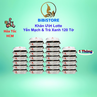   Giá Sỉ   Thùng Khăn Ướt Gia Đình Choice L Lotte Hàn Quốc Hương Yến Mạch và Trà Xanh 