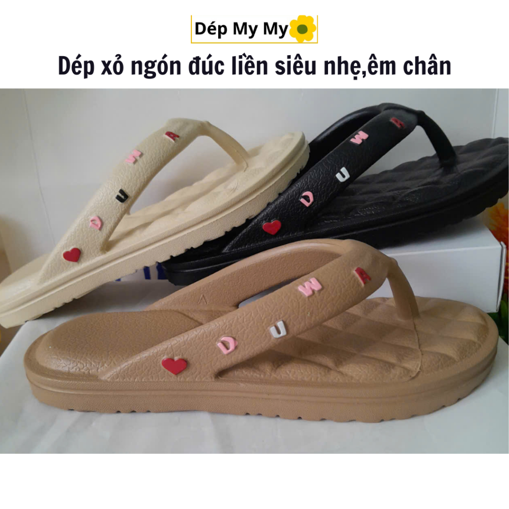 dép xỏ ngón,kẹp nữ đúc liền DUWA siêu nhẹ,êm chân,bền đẹp,không bám nước [phom chuẩn]