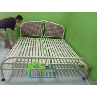 Giường sắt cao cấp 1m4 x 2m