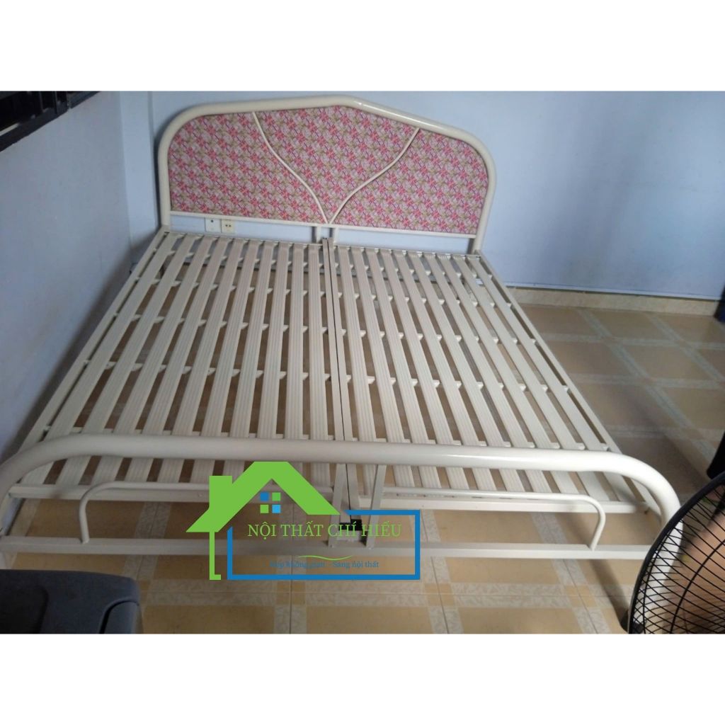 Giường sắt cao cấp 1m4 x 2m