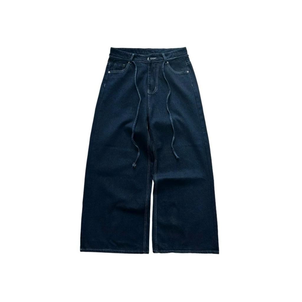 CONTRAST STITCH JEANS - Quần jeans màu cơ bản/chỉ trắng tương phản Whose Studio | BigBuy360 - bigbuy360.vn