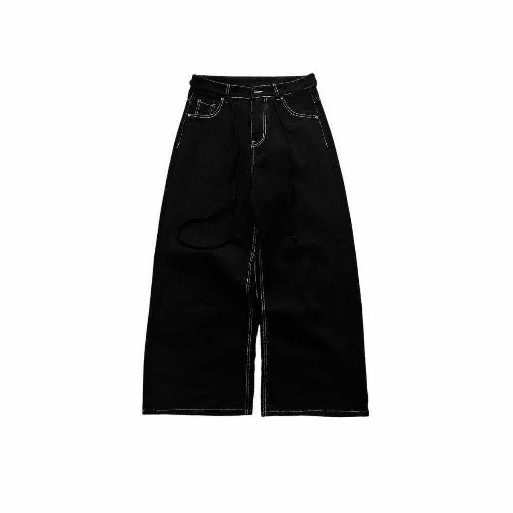 CONTRAST STITCH JEANS - Quần jeans màu cơ bản/chỉ trắng tương phản Whose Studio | BigBuy360 - bigbuy360.vn
