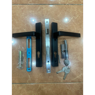 Khóa tay gạt kinlong việt pháp.khóa nhôm hệ vát cạnh. cửa sắt hộp