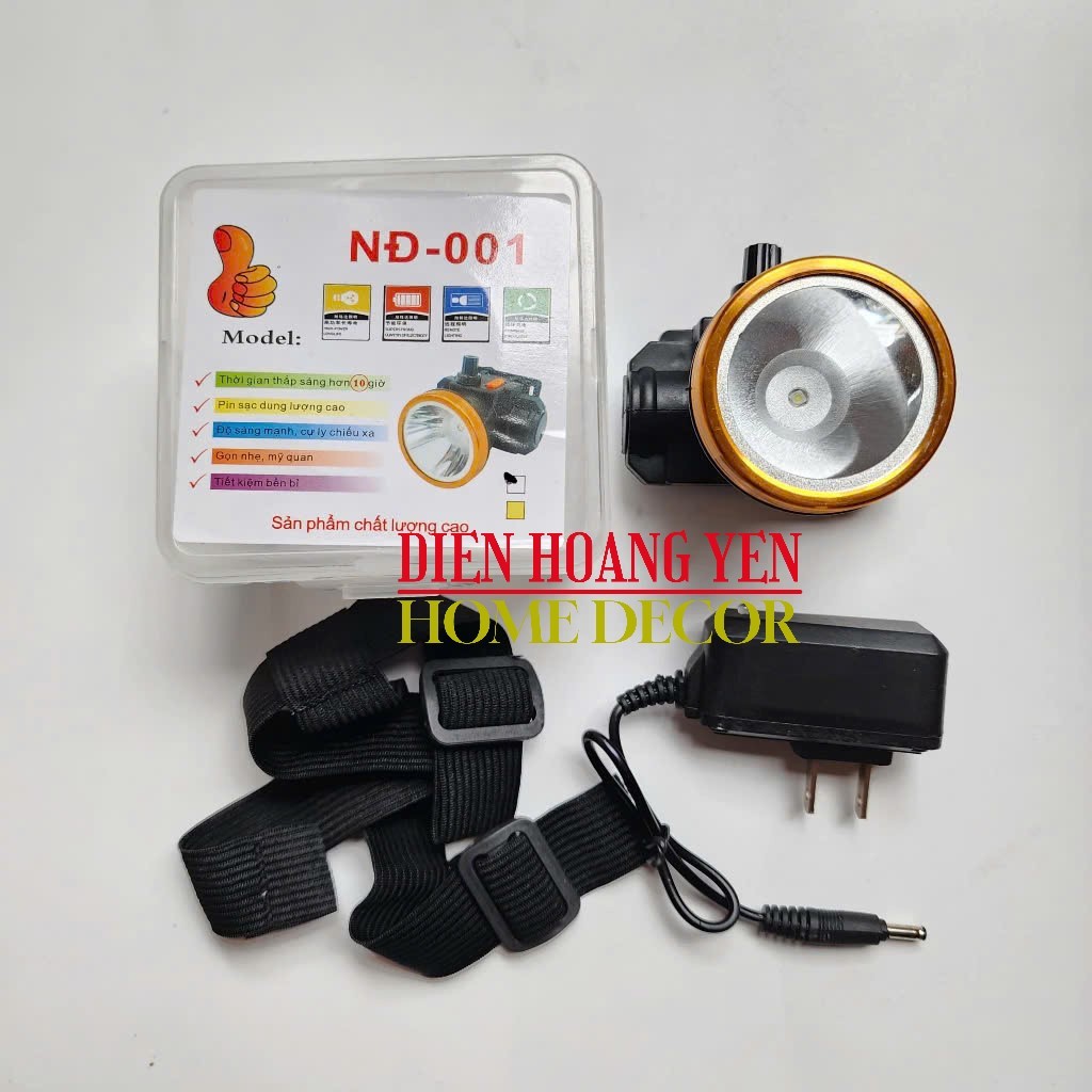 Đèn Led Đội Đầu Siêu Sáng Pin Sạc tiện lợi