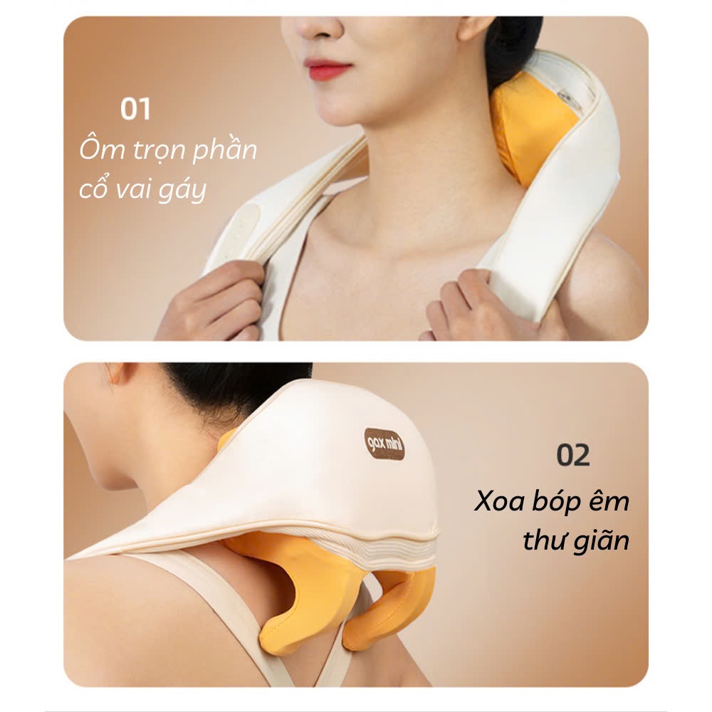 Máy Massage Cổ Vai Gáy Nhật bản Cao Cấp GAX-8D Nâng Cấp 8 Đầu Xoa Bóp
