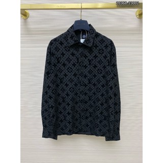 Áo Sơ mi nam hiệu LV họa tiết thêu cực nét tay dài phong cách trẻ trung chuẩn form