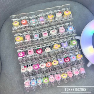  Set 5 10 Kẹp Càng Cua Loopy 3 Răng 5 Răng Đính Charm Màu Hồng Phụ Kiện Tóc Nữ Xu Hướng 