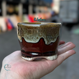 Chậu trồng sen đá, cây cảnh mini bát tràng bonsai. MNBT 2