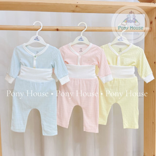 Bộ Quần Áo Dài Tay Nous Doux Mềm Mại Cho Bé Trai Bé Gái Sơ Sinh Đến 9-12M