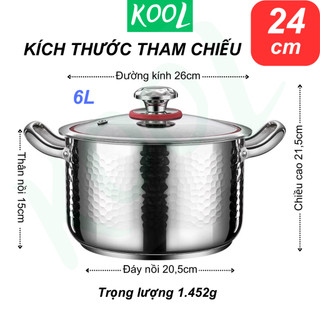 Nồi inox 304 Berlin 5 đáy cao cấp SSGP của Đức