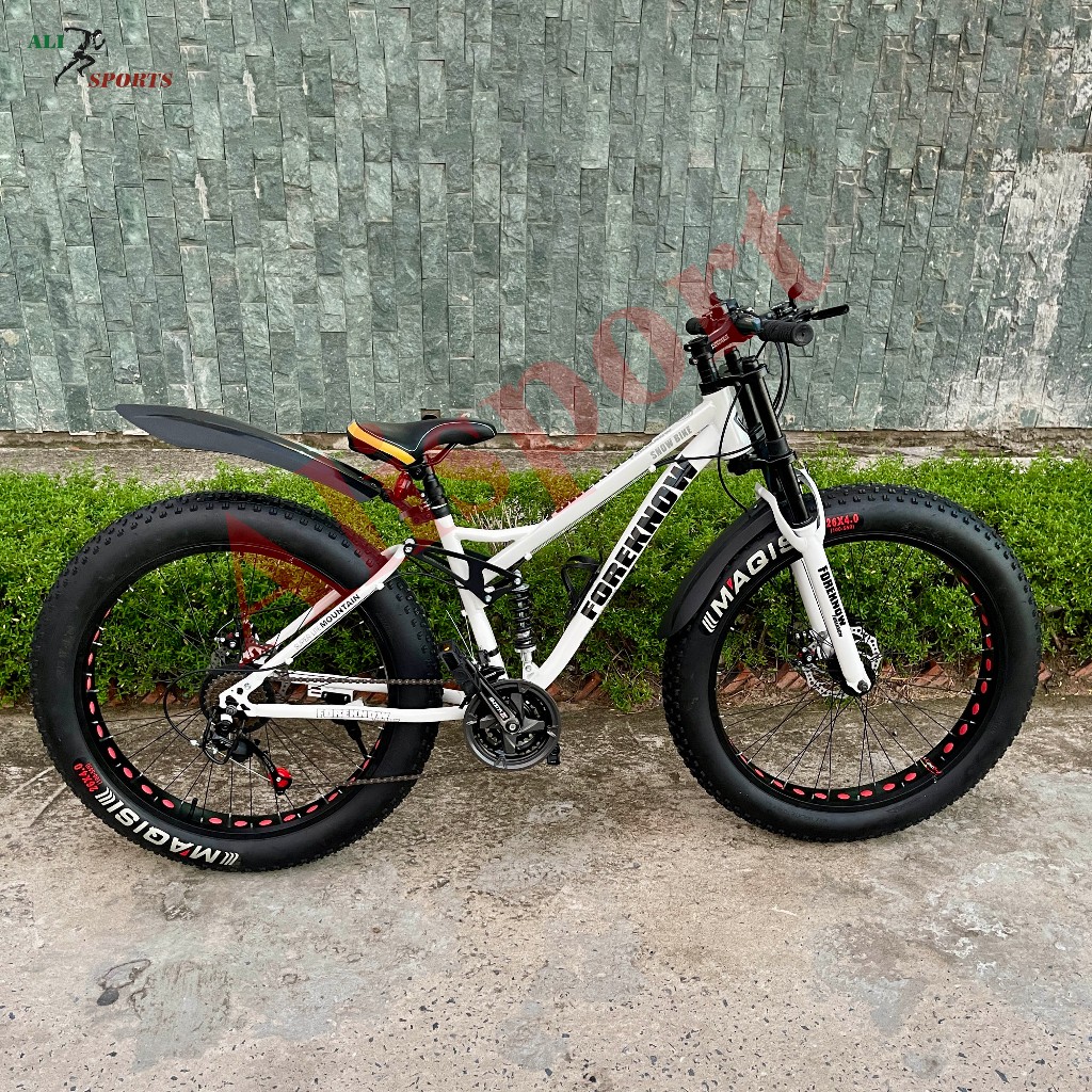 Xe đạp thể thao bánh béo FOREKNOW lốp xiêu rộng,  xe đạp leo núi Cho Người Lớn, 21 Tốc Độ,26 Inch