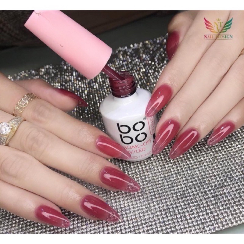 Sơn gel hot thạch hồng bobo 022 - phụ kiện nail