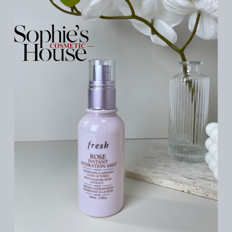 100ml - Xịt khoáng cấp ẩm Fresh Rose Instant Hydration Mist