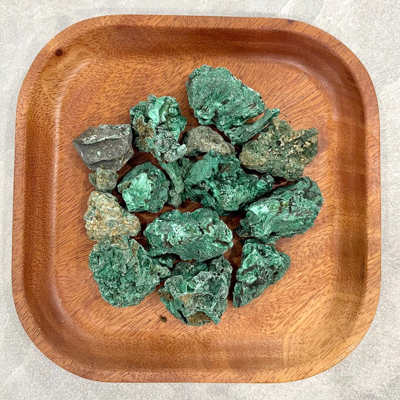 Đá thanh tẩy các loại malachite, mầm clear, citrine, fluorite xanh, fluorite tím, mầm smoky