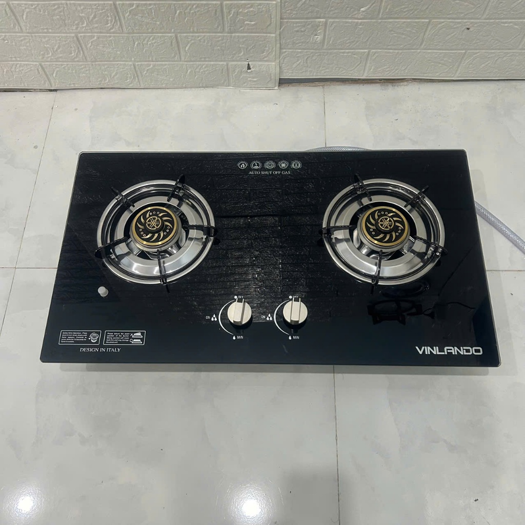 Bếp gas âm Vinlando VN-554 - Đánh lửa Magneto tự động Chén đồng lửa xanh tiết kiệm ga Bảo hành 2 Năm