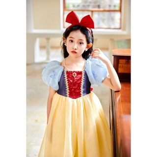 Váy bạch tuyết. Váy dạ hội hóa trang cho bé gái