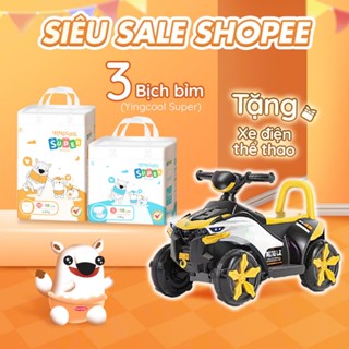 Bỉm Yingcool Super full size - combo mua 03 bịch Tặng 1 Xe Thể Thao