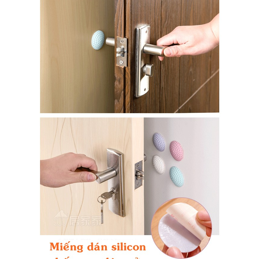 Set 2 Miếng Dán Silicon Chống Va Đập Cửa