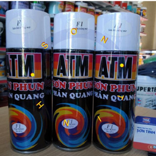 Sơn Xịt Phản Quang Màu Trắng ATM F1 1 chai