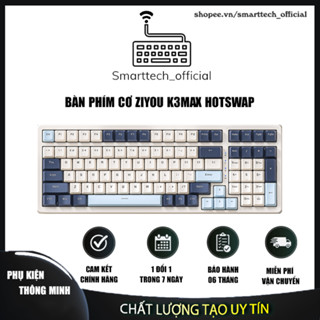 Bàn Phím Cơ Gaming K3 Max Led 20 Chế Độ Trục Cơ Red Switch Có Hotswap