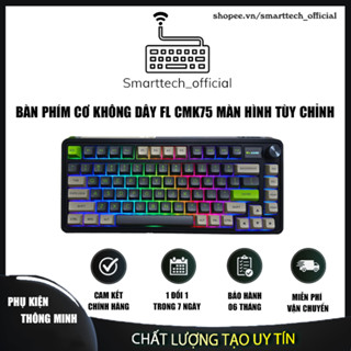 Bàn phím cơ không dây FL-Esports CMK75 SAM, Màn hình TFT tùy chỉnh, LED RGB, Hotswap