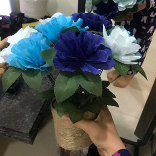 Giấy nhún làm hoa