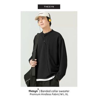 Áo Dài nỉ cổ tàu THESYN, Áo dài nỉ form dáng hàn quốc, Local Brand THESYN