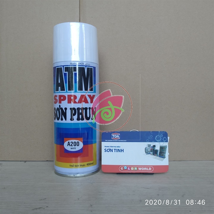 SƠN XỊT MÀU TRẮNG WHITE A200 ATM hoặc WIN hoặc RED FOX