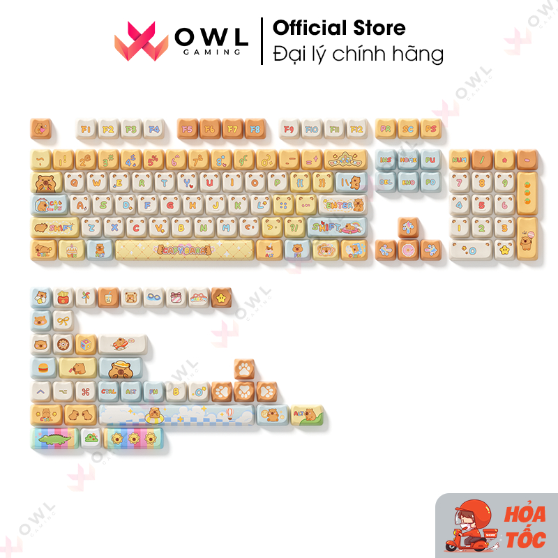 Set keycap AKKO Capybara (142-key)