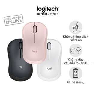 Chuột không dây Logitech M220 Silent - giảm ồn, USB, pin 1.5 năm, phù hợp PC/Laptop