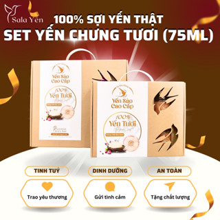 Set Tổ Yến Chưng Sẵn [M1] Quà Tặng Yến Sào Khánh Hoà Hũ Yến 75ml Dinh Dưỡng An Toàn - SaLa Yến
