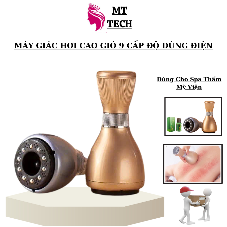  Máy Giác Hơi 9 Cấp Độ Đả Thông Kinh Lạc Cạo Gió | Thư Giãn Giảm Đau Mỏi Toàn Thân Bảo Hành 12TH 