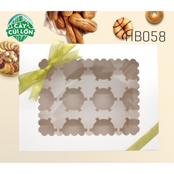 Set 5 Hộp Cupcake 12 Bánh