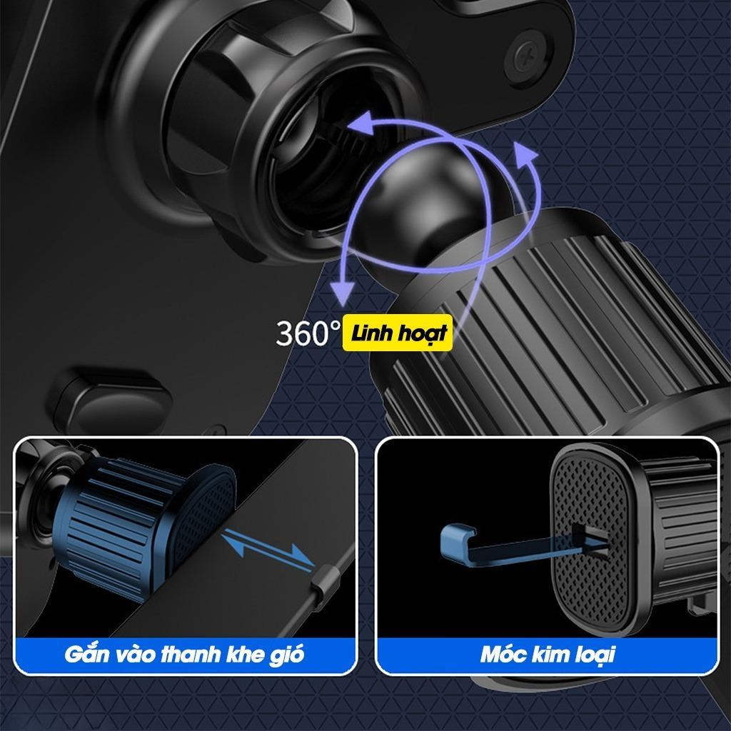 Giá Đỡ Điện Thoại Trên Ô Tô Gắn Cửa Khe Gió Điều Hoà Có Logo Theo Hãng Xe - Xoay 360 Độ, Nhỏ Gọn, Tiện Lợi, An Toàn | BigBuy360 - bigbuy360.vn