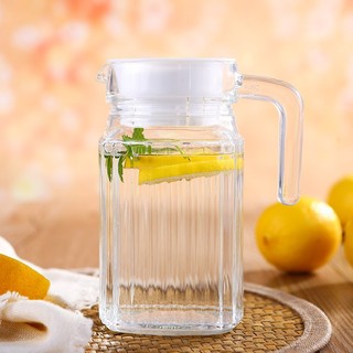 Bình thuỷ tinh sọc có miệng rót tiện lợi dung tích 500ml