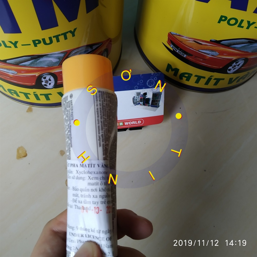 Tuýp Chất pha Matit ATM vàng (tuýp 25g hoặc 100g)