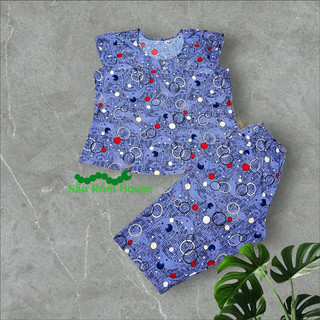 [SIZE 6: 65-75kg] Đồ Bộ mặc nhà thun lạnh quần lửng (đại) Sauromhouse