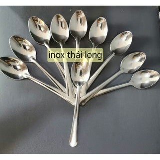 Bộ 10 muỗng cơm inox cán dài