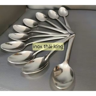 Bộ 10 muỗng cơm inox cán dài