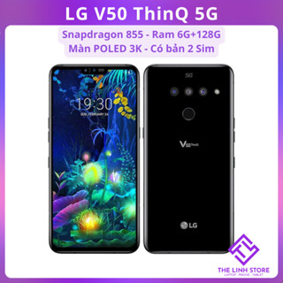 Điện thoại LG V50 ThinQ có 2 Sim màn OLED 6.4 inch - Snap 855 ram 6G 128G