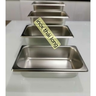 Khay inox GN 1/4 đựng TOPPING/ THỰC PHẨM