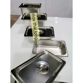 Khay inox GN 1/4 đựng TOPPING/ THỰC PHẨM