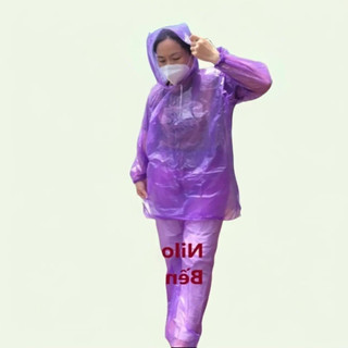 D- ÁO MƯA A1 mặt 1 lần. Áo mưa bộ Quần Áo bộ nilong. Bộ Áo mưa tiện lợi công việc, đi phượt. Mẫu A1