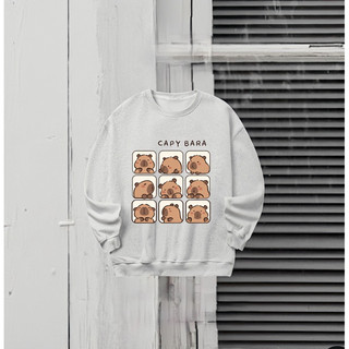 Sweater Capybara nỉ lót bông cho nam nữ form rộng (ẢNH THẬT)