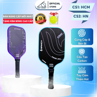 Vợt Pickleball KAIWIN PANTHER Chất Liệu Carbon và sợi thủy tinh GRAPHITE phiên bản cao cấp