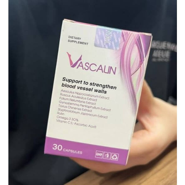 [COMBO 3 HỘP] VASCALIN VIÊN UỐNG HỖ TRỢ ĐẨY LÙI SUY GIÃN TĨNH MẠCH, GIÚP TĂNG CƯỜNG SỨC KHỎE THÀNH MẠCH MÁU HỘP 30 VIÊN