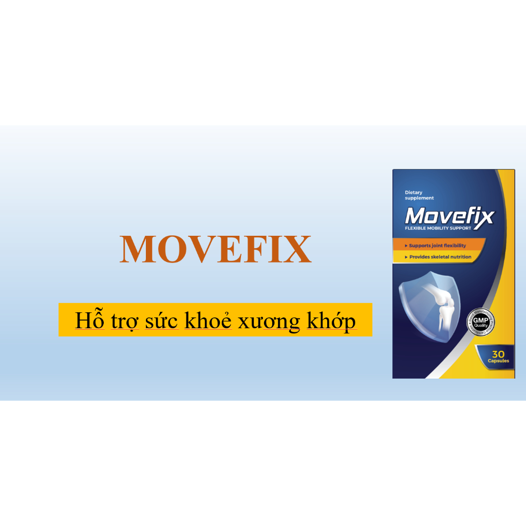 [COMBO 3 HỘP] MOVEFIX VIÊN UỐNG ĐẨY LÙI VIÊM NHỨC XƯƠNG KHỚP, BỔ SUNG SỤN KHỚP THẦN TỐC HIỆU QUẢ AN TOÀN HỘP 30  VIÊN