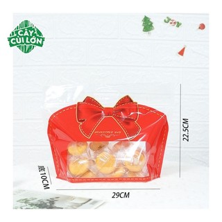 Set 10 Túi Zip Nơ Đỏ
